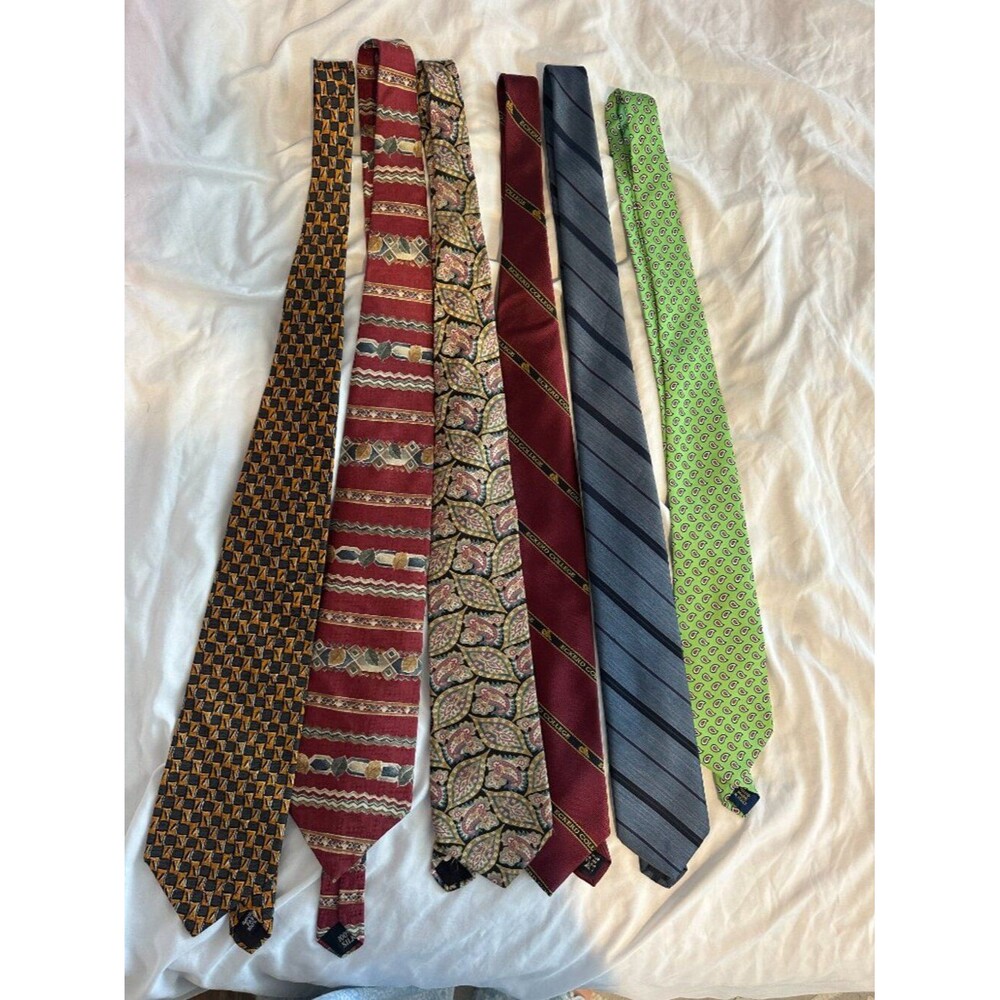 Luxury Silk Tie Bundle Polo Ralph Lauren Berkley Cravat Club NYC Preppy Ivy Leag - Picture 4 of 4